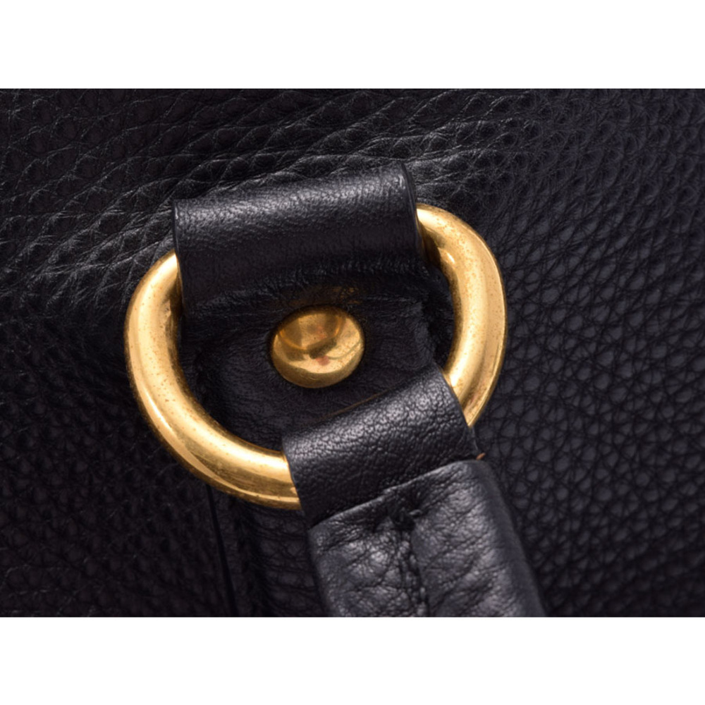 Prada Bag Shopping Vitello Daino Black Leather Tote - Picture 8 of 11